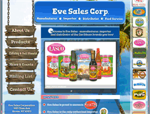 Tablet Screenshot of evesales.com